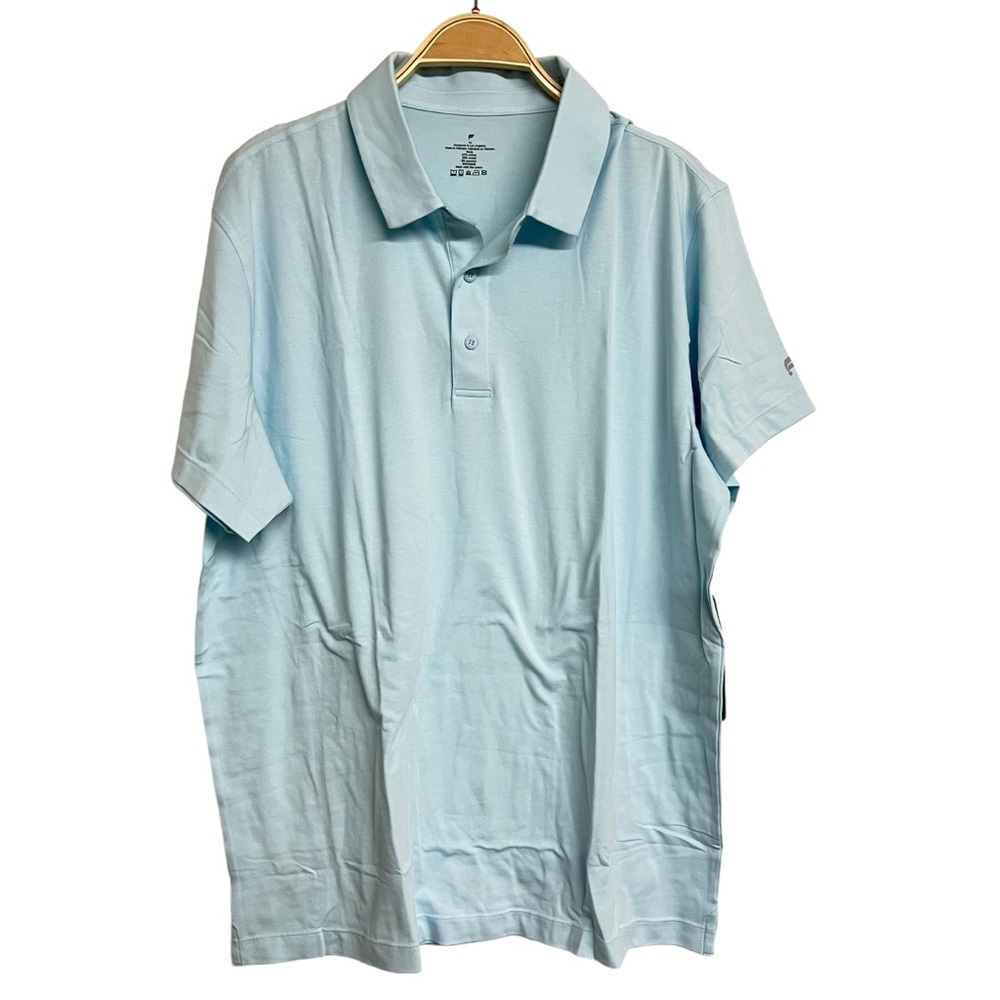 New Mens Fabletics The 24-7 Polo Shirt in Iced Out